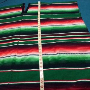 Mexican Zarape Poncho Unisex 1 Size
